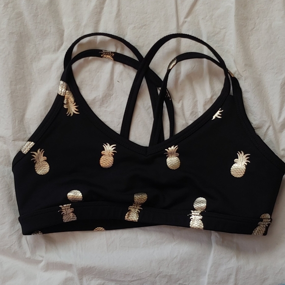 beyond yoga pineapple bra